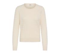 Rollkragenpullover OXMO "Rollkragenpullover OXSisse", Damen, Gr. S, weiß (birch), Obermaterial: 70% Viskose CV. 30% Nylon NY., Pullover Rollkragenpullover (24800615-S) birch