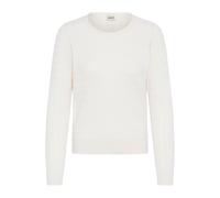 Rollkragenpullover OXMO "Rollkragenpullover OXSisse", Damen, Gr. S, weiß (cloud dancer), Obermaterial: 70% Viskose CV. 30% Nylon NY., Pullover Rollkragenpullover (48711245-S) cloud dancer