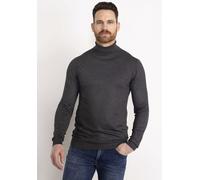 Petrol Industries Herren Rollkragenpullover - Langarm Turtleneck Sweatshirt - Pullover - Rippstrickabschlüsse - Herrenbekleidung - Grau - M