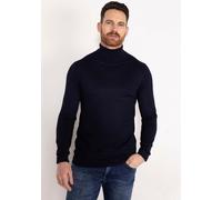 Petrol Industries Herren Rollkragenpullover - Langarm Turtleneck Sweatshirt - Pullover - Rippstrickabschlüsse - Herrenbekleidung - Blau - S