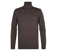 Rollkragenpullover PETROL INDUSTRIES "Men Knitwear Collar Basi", Herren, Gr. XL (42), cedar braun, Strick, Obermaterial: 50% Baumwolle, 50% Polyacryl, regular fit hüftbedeckend, Bündchen, Pullover Rol