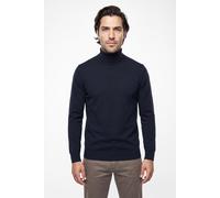 Rollkragenpullover PETROL INDUSTRIES "Men Knitwear Collar Basi", Herren, Gr. XL, navy blau, Strick, Obermaterial: 50% Baumwolle, 50% Polyacryl, regular fit hüftbedeckend, Bündchen, Pullover Rollkragen
