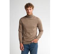 Rollkragenpullover PETROL INDUSTRIES "Men Knitwear Collar Basi", Herren, Gr. XXL, braun (oak), Feinstrick, Obermaterial: 50% Baumwolle, 50% Polyacryl, regular fit hüftbedeckend, Bündchen, Pullover Rol