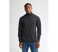 Rollkragenpullover PETROL INDUSTRIES "Men Knitwear Collar Basi", Herren, Gr. XXL, steal melee, Feinstrick, Obermaterial: 50% Baumwolle, 50% Polyacryl, regular fit hüftbedeckend, Bündchen, Pullover Rol