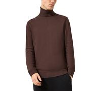Rollkragenpullover QS, Herren, Gr. L, braun, Strick, Obermaterial: 52% Ramie, 28% Polyester, 20% Polyamid, unifarben, regular fit hüftbedeckend, Rundhals, Flachstrickbündchen, Pullover Rollkragenpullo