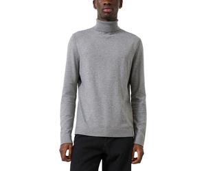 Rollkragenpullover QS, Herren, Gr. XL, grau, Strick, Obermaterial: 52% Ramie, 28% Polyester, 20% Polyamid, unifarben, regular fit hüftbedeckend, Rundhals, Flachstrickbündchen, Pullover Rollkragenpullo