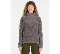 Rollkragenpullover RAGWEAR "JANNA SHORT", Damen, Gr. XS, grau (stone grau), Strick, Obermaterial: 100% Polyester, unifarben, hüftlang, Rundhals, Rippstrickbündchen, Pullover Rollkragenpullover (665999