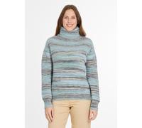 Rollkragenpullover RAGWEAR "SAFINA", Damen, Gr. S, dusty grün, Strick, Obermaterial: 54% Nylon, 23% Polyacryl, 23% Polyester, gemustert, gestreift, normal, Rundhals, Rippstrickbündchen, Pullover Rollk