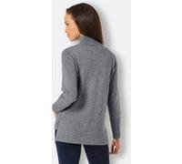 Rollkragenpullover rauchblau-steingrau-meliert 48