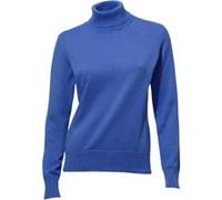 Rollkragenpullover HEINE "Rollkragen-Pullover", Damen, Gr. 34, blau (royalblau), 100% Baumwolle, unifarben, Pullover Rollkragenpullover (19680636-34) royalblau