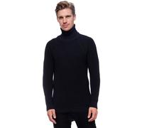 Rollkragenpullover RUSTY NEAL, Herren, Gr. 3XL, blau (dunkelblau), 50% Baumwolle, 50% Polyacryl, unifarben, normal, hoch geschlossener Ausschnitt, Pullover Rollkragenpullover, mit kuscheligem Rollkrag