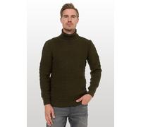 Rollkragenpullover RUSTY NEAL, Herren, Gr. 3XL, grün (khaki), 70% Polyacryl, 30% Baumwolle, unifarben, normal, hoch geschlossener Ausschnitt, Pullover Rollkragenpullover, im angesagten Design (4364245