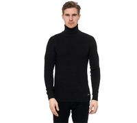 Rollkragenpullover RUSTY NEAL, Herren, Gr. 3XL, schwarz, 82% Polyacryl, 10% Polyamid, 8% Elasthan, unifarben, normal, hoch geschlossener Ausschnitt, Pullover Rollkragenpullover, mit stilvollem Hochkra