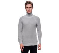 Rollkragenpullover RUSTY NEAL, Herren, Gr. M, grau, 50% Baumwolle, 50% Polyacryl, unifarben, normal, hoch geschlossener Ausschnitt, Pullover, mit kuscheligem Rollkragen (91846253-M) grau