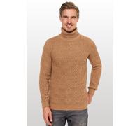 Rollkragenpullover RUSTY NEAL, Herren, Gr. XXL, braun (camelfarben), 70% Polyacryl, 30% Baumwolle, unifarben, normal, hoch geschlossener Ausschnitt, Pullover Rollkragenpullover, in modischem Design (2