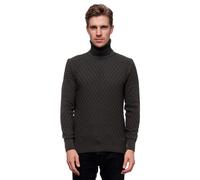 Rollkragenpullover RUSTY NEAL, Herren, Gr. XXL, grün (khaki), 70% Polyacryl, 30% Baumwolle, unifarben, normal, hoch geschlossener Ausschnitt, Pullover Rollkragenpullover, in stilvollem Feinstrick (594