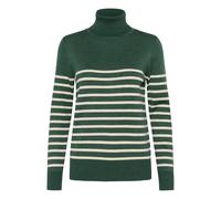 Rollkragenpullover SAINT TROPEZ "MilaSZ St. Rollneck", Damen, Gr. XL, june braun rice stripe, Strick, Obermaterial: 80% Viskose, 20% Polyacryl, gestreift, regular fit normal, Pullover Rollkragenpullov
