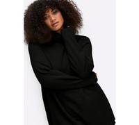 Rollkragenpullover SHEEGO "Pullover", Damen, Gr. 48/50, schwarz, 100% Polyacryl, unifarben, Pullover Rollkragenpullover (15035959-48) schwarz