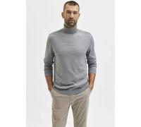 Selected Homme SLHBERG ROLL NECK L Medium Grey Melange 16074684 (682157) Grau L