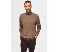 SELECTED HOMME Herren SLHBERG ROLL Neck B NOOS 16074684, Teak/Melange, XXL