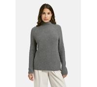 Rollkragenpullover SMITH & SOUL, Damen, Gr. S, dunkelgrau, Rippstrick, Material: 35% Polyamid, 30% Viskose, 30% Wolle, 5% Kaschmir, unifarben, regular fit normal, Rundhals, Raglanärmel gerader Abschlu