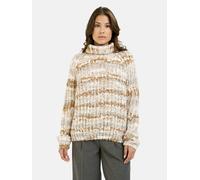 Rollkragenpullover SMITH & SOUL, Damen, Gr. XS, beige melange print, Grobstrick, Material: 64% Polyacryl, 15% Polyamid, 14% Wolle, 7% Alpaka, gestreift, regular fit normal, Rundhals, Raglanärmel Rippb