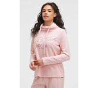 Rollkragenpullover SOCCX, Damen, Gr. 3XL, pearl rose meliert, Material: 53% Viskose, 43% Polyester, 4% Elasthan, Glitzermuster, bedruckt, regular fit normal, Rundhals, eingesetzt gerader Abschluss, Pu