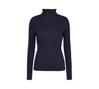 Rollkragenpullover SOYACONCEPT "SC-DOLLIE 483", Damen, Gr. L, schwarz (navy), Strick, Obermaterial: 75% Viskose, 25% Nylon, unifarben, normal, Strickbündchen, Pullover Rollkragenpullover, Viskosemisch