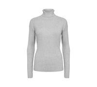 Rollkragenpullover SOYACONCEPT "SC-DOLLIE 483", Damen, Gr. XXL, grau (lt grau melange), Strick, Obermaterial: 75% Viskose, 25% Nylon, meliert, normal, Strickbündchen, Pullover Rollkragenpullover, Visk