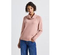 Rollkragenpullover STREET ONE, Damen, Gr. 38, faded rose meliert, Stoff, 30% Polyester, 29% Polyacryl, 21% Viskose, 20% Nylon, unifarben, normal normal, hoch geschlossener Ausschnitt, Strickbündchen,
