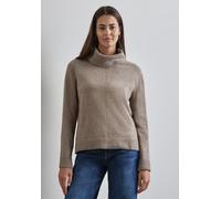 Street One Rollkragenpullover Damen Gr. 40 Beige (mocha beige meliert) 37% Baumwolle