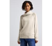 Rollkragenpullover STREET ONE, Damen, Gr. 44, tusk cream meliert, Stoff, 30% Polyester, 29% Polyacryl, 21% Viskose, 20% Nylon, unifarben, normal normal, hoch geschlossener Ausschnitt, Strickbündchen,