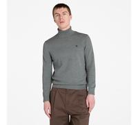 Rollkragenpullover TIMBERLAND "WILLIAMS RIVER Turtle Neck Cotton S", Herren, Gr. XL, grau (dunkelgrau heather), Obermaterial: 100% Baumwolle, sportlich, Pullover (10202757-XL) dunkelgrau heather