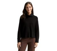 TOM TAILOR Damen 1049160 Oversize Rollkragenpullover, 14482-Deep Black, M