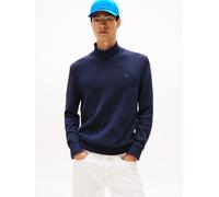 Rollkragenpullover TOMMY JEANS "TJM SLIM FIT ROLL NECK", Herren, Gr. 3XL, blau (schwarz night navy), Sweatware, Obermaterial: 100% Baumwolle, slim fit, Rippbündchen, Pullover, mit Mock Neck, Strickpul