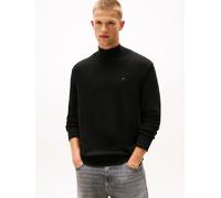 Tommy Jeans Herren Pullover Slim Mock-Neck, Schwarz (Black), XXXL