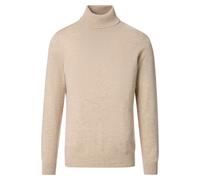 Rollkragenpullover VENTI "VENTI Rollkragenpullover uni", Herren, Gr. XL, beige, 80% Wolle, 20% Nylon, Pullover Rollkragenpullover (50564525-XL) beige