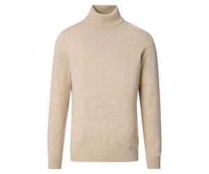 Rollkragenpullover VENTI "VENTI Rollkragenpullover uni", Herren, Gr. XL, beige, 80% Wolle, 20% Nylon, Pullover Rollkragenpullover (50564525-XL) beige