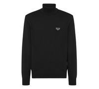 Rollkragenpullover PHILIPP PLEIN "Rollkragenpullover", Herren, Gr. XL, 02, schwarz, Obermaterial: 80% Baumwolle, 20% Wolle, Pullover Rollkragenpullover (90334955-XL) 02, schwarz