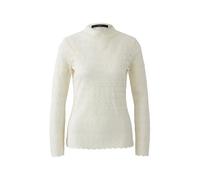 Oui - Langarmshirt - Größe 42 DAMEN - creme
