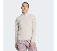 Rollkragenshirt ADIDAS TERREX "MULTI ESSENTIALS HALF ZIP FLEECE T", Damen, Gr. XL, beige (wonder aluminium), Obermaterial: 100% Polyester, Shirts, sportlicher Stil, für Sportmode und Streetwear, mit R