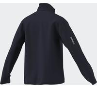 Rollkragenshirt ADIDAS TERREX "MULTI ESSENTIALS HALF ZIP FLEECE T", Damen, Gr. XS, blau (legend ink), Obermaterial: 100% Polyester, Shirts (39491458-XS) legend ink