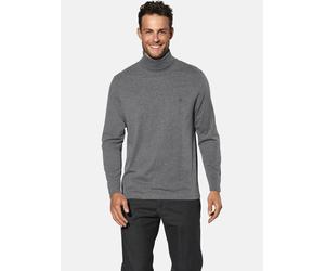 Rollkragenshirt BABISTA "Doppelpack Langarmshirt ULOR", Herren, Gr. 3XL, grau (dunkelgrau rot), Obermaterial: 100% Baumwolle CO., Shirts (46405123-XXXL) dunkelgrau rot