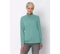 Rollkragenshirt CLASSIC BASICS "Shirtrolli", Damen, Gr. 44, grün (salbei), 100% Baumwolle, unifarben, ohne Ausschnitt, Shirts (22664236-44) salbei