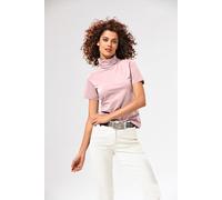 Rollkragenshirt HEINE "Rollkragen-Shirt", Damen, Gr. 40, rosa (rosé), 95% Baumwolle, 5% Elasthan, unifarben, Shirts (83062751-40) rosé