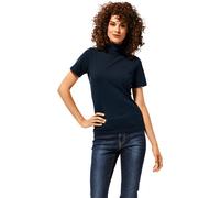Rollkragenshirt HEINE "Rollkragen-Shirt", Damen, Gr. 42, blau (marine), 95% Baumwolle, 5% Elasthan, unifarben, Shirts (75881343-42) marine
