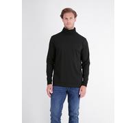 Rollkragenshirt LERROS "Legeres T-Shirt mit Rollkragen aus reiner Baumwolle", Herren, Gr. 3XL, schwarz, 100% Baumwolle, ohne Ausschnitt, Shirts (39011437-XXXL) schwarz