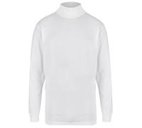 Rollkragenshirt - Longsleeve - weiß Ragman