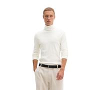 Rollkragenshirt MARC O'POLO, Herren, Gr. L, weiß (weiß cotton), Jersey, Obermaterial: 100% Baumwolle, normal, Shirts, aus reiner Bio-Baumwolle (63154420-L) weiß cotton