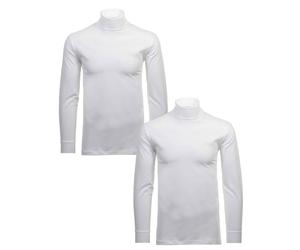 Rollkragenshirt RAGMAN "Set:", Herren, Gr. 3XL, weiß, Baumwolle, regular fit, hoch geschlossener Ausschnitt, Shirts Rollkragenshirt (54252806-XXXL)